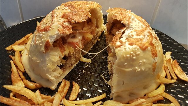 لغم بركر لحم