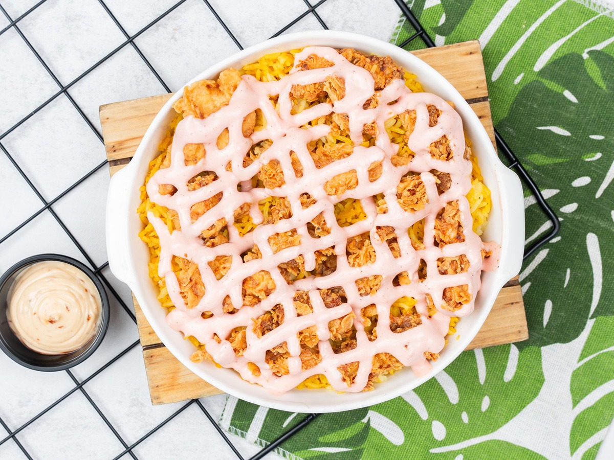 ريزو دجاج مقرمش مكسيكانو