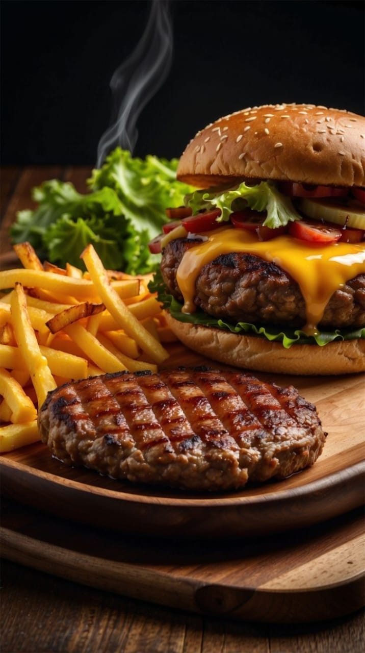 بركر لحم+يبسي