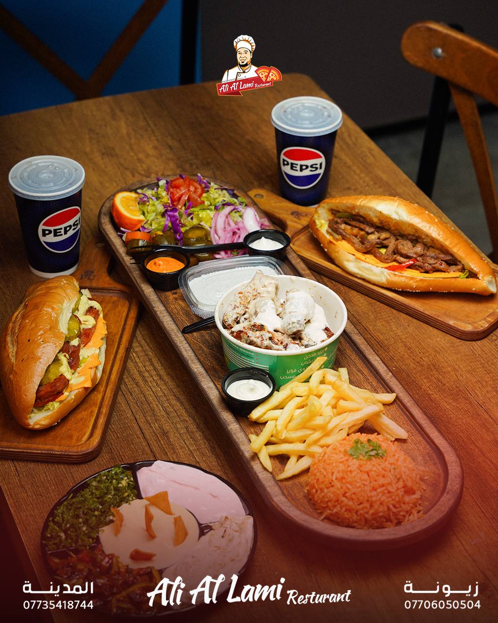 نصف نفر اجنحة بالثوم والليمون